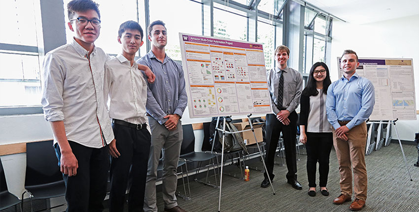student team at a poster presentation