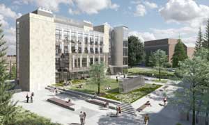 Architect rendering of future Molecular Engineering & Sciences building