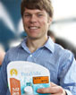 Charlie Matlack with Grand Prize winning PotaVida clean water sensor