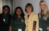 students with alum Amy Haugerud at WiSE Conference