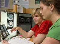 Student Rita Sodt with mentor Kristin Swanson