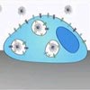MMP-2 surface proteins in the cell, drawn in by nanoprobes, slowing the tumor's spread
