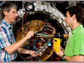 Thermal Nuclear Fusion lab, Rogers with student