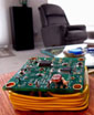 wiring wrapped around a home sensor