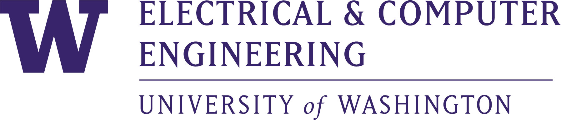 ECE logo, with UW and CoE, in purple