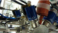 close-up of ALD valves on the AltaCVD system