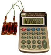 photo, solar cell attached to calculator