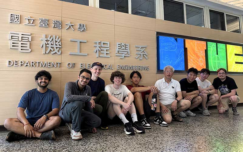 Students on the Chips2Future program in Taiwan