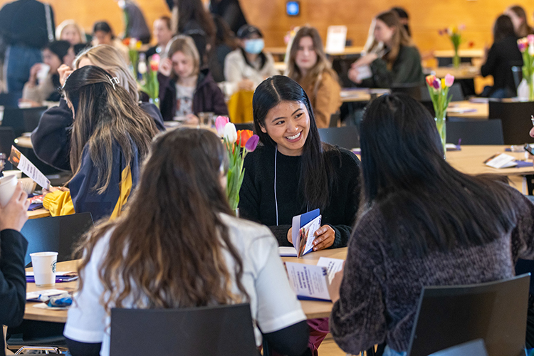 Women at a WE Rise event