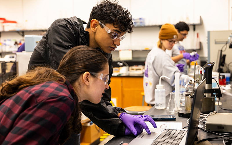 Students in a lab