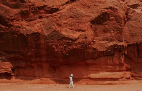 Astronaut walking