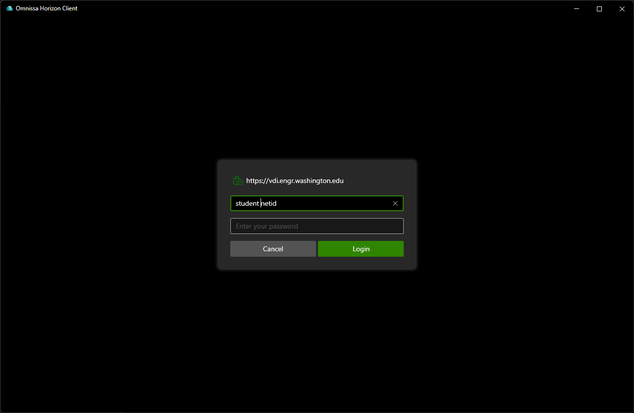 Omnissa Client Enter NetID