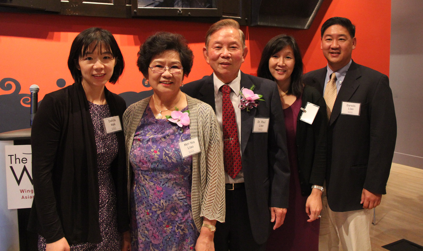 The Liao family at the Wing Luke Museum. Photo credit: Wing Luke Museum.