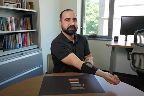 Mohammad Malakooti with wearable device