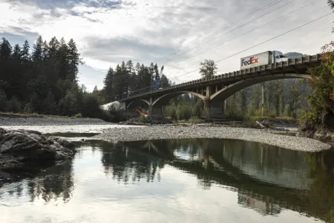 Bridge across Elwha River