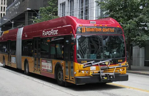 Bus on a street