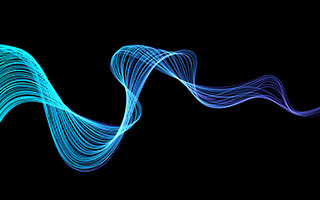 Abstract image of digital data wave